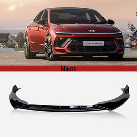 NINTE For 2024 2025 Hyundai Sonata 11th N - Line Front Lip Front Bumper Spoiler Splitter Chin - NINTE