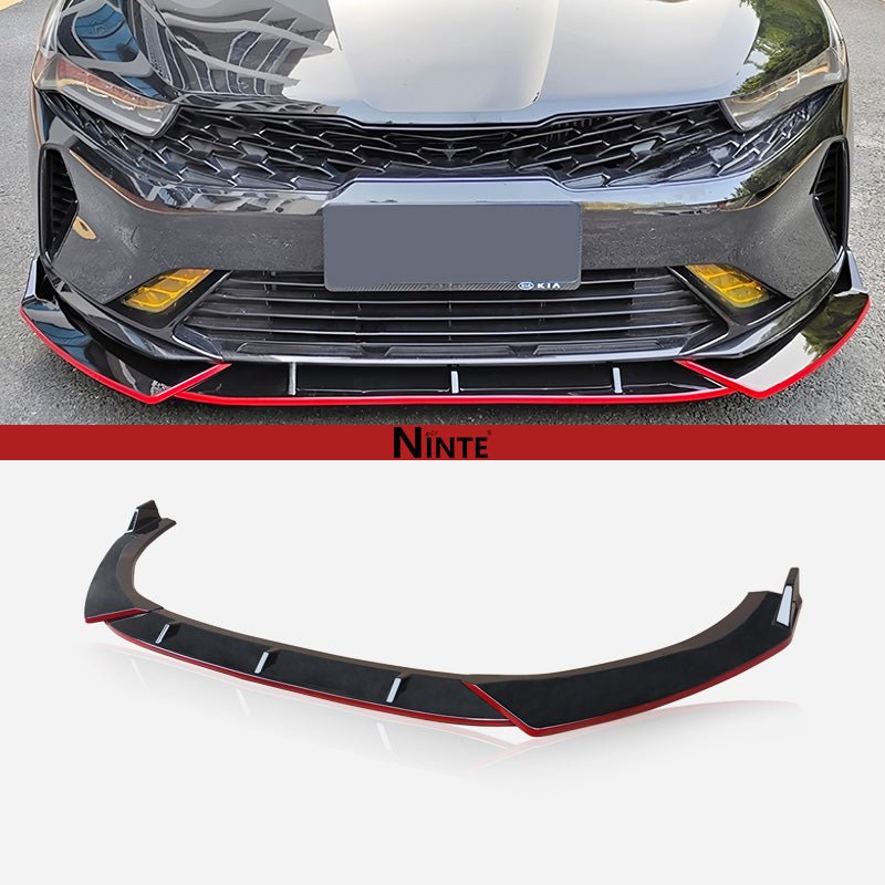 NINTE For 2021 - 2025 KIA K5 GT EX LX Front Lip Splitter Spoiler Body Kits RED LINE