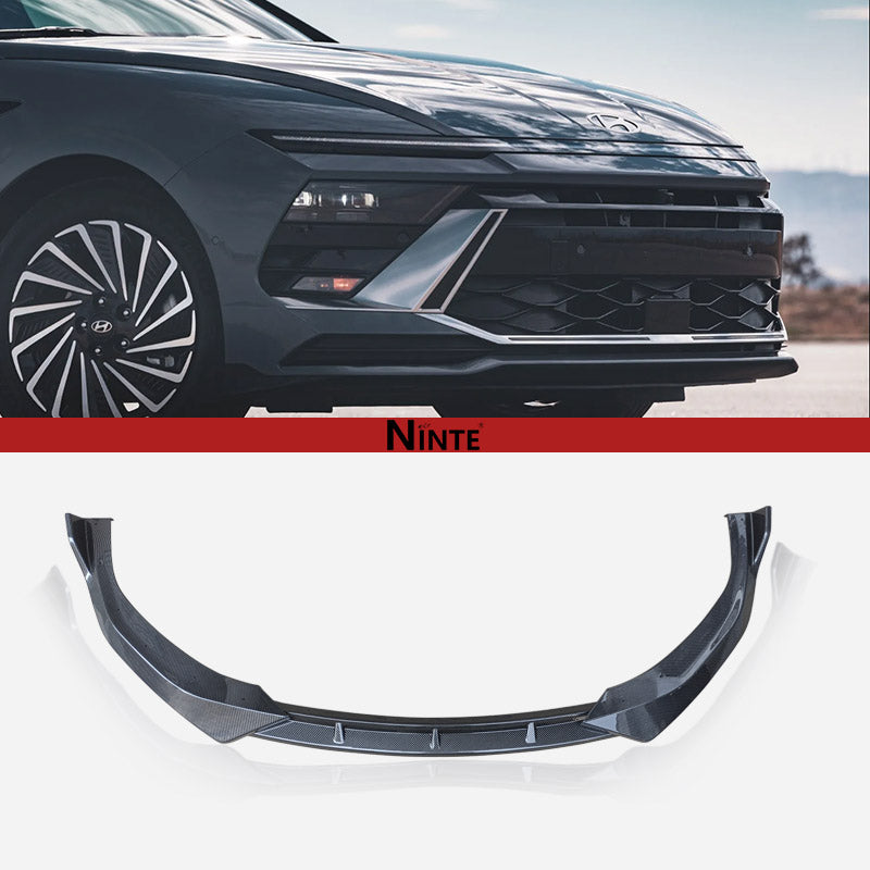 NINTE For 2024-2025 Hyundai Sonata 11th Front Lip Front Bumper Spoiler Splitter Chin