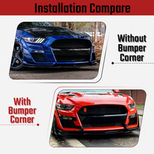 Laden Sie das Bild in den Galerie-Viewer, NINTE For 2015-2017 Ford Mustang Front Lip Front Bumper Splitters ABS Gloss Black