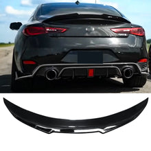 Load image into Gallery viewer, NINTE For 2017-2023 Infiniti Q60 ABS Rear Spoiler PSM Style Gloss Black