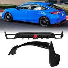 Load image into Gallery viewer, NINTE For 2022-2024 11th Gen Honda Civic Hatchback Rear Diffuser Spoiler Wing Gloss Black