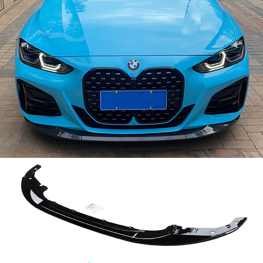 NINTE For 2021-2024 BMW 4 Series 430i G22 G23 M Sport Front Bumper Lip Coupe 2DR M Performance Style Splitter