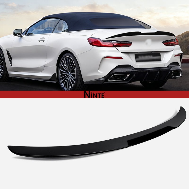 NINTE for 2019 - 2023 BMW 8 Series G14 840i M850i Rear Spoiler Rear Truck Spoiler Diffuser Bodykit M850i Style Rear Trunk Spoiler Lid Wing Gloss Black - NINTE