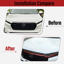 Load image into Gallery viewer, 2023-2025 Honda CR-V Center Grille Trim Overlay installation Compare for Gloss Black