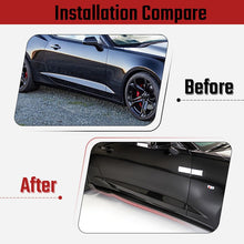 Charger l&#39;image dans la galerie, NINTE For 2016 - 2023 Chevy Camaro Side Skirts Rocker Panel Side Extension Lips ABS - NINTE