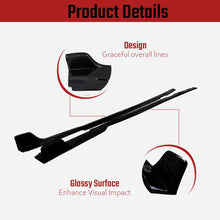Charger l&#39;image dans la galerie, NINTE For 2016 - 2023 Chevy Camaro Side Skirts Rocker Panel Side Extension Lips ABS - NINTE