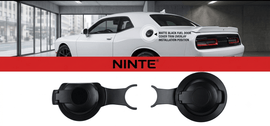 NINTE Fuel Door Cover Trim fit for 2008-2023 Dodge Challenger Matte Black One Piece Gas Tank Cap Overlay Without Logo - NINTE