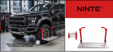 Cargar imagen en el visor de la galería, NINTE Heavy Duty Foldable Tire Step fit for Truck SUV RV 10 to 15 Inch Tires Red Adjustable Wheel Step Plate Without Logo