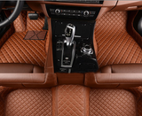 NINTE Floor Mats for 2011-2021 Jeep Grand Cherokee & Dodge Durango Custom 3D Covered Leather Carpet