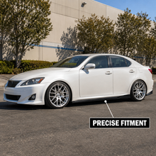 Laden Sie das Bild in den Galerie-Viewer, NINTE Side Rocker Panel Splitter Kit Fit for Lexus IS250 IS350 2006-2013 Painted Gloss Black 78.7-Inch 6-Piece Without Logo