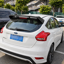 NINTE Rear Roof Spoiler Wing Fit for Ford Focus Hatchback 2013-2018 Painted Carbon Fiber Look One Piece RS Style