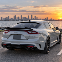 NINTE Rear Trunk Spoiler Wing Fit for Kia Stinger 2018-2023 Painted Gloss Black One Piece Highkick Duckbill Style