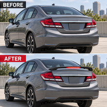 NINTE Rear Trunk Spoiler Wing Fit for Honda Civic Sedan 2012-2015 Matte Black with Integrated LED