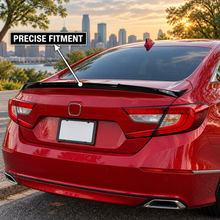 NINTE Rear Trunk Lip Spoiler Wing Fit for Honda Accord 2018-2022 Painted Gloss Black One Piece Highkick Duckbill Style Without Logo