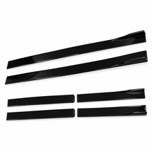 NINTE Side Rocker Panel Splitter Kit Fit for Lexus IS250 IS350 2006-2013 Painted Gloss Black 78.7-Inch 6-Piece Without Logo - NINTE