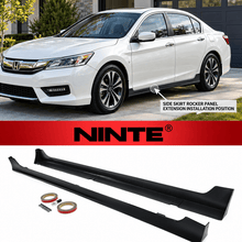 Load image into Gallery viewer, NINTE Side Rocker Panel Extension Kit Fit for Honda Accord 4-Door Sedan 2013-2017 Black PP Plastic MOD Style Without Logo - NINTE