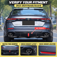 NINTE Rear Bumper Diffuser Kit Fit for Honda Accord 2023-2026 Gloss Black with LED Light - NINTE