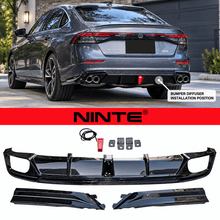 Load image into Gallery viewer, NINTE Rear Bumper Diffuser Kit Fit for Honda Accord 2023-2026 Gloss Black with LED Light - NINTE