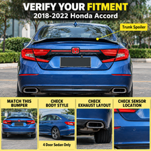 NINTE Rear Trunk Spoiler Wing Fit for Honda Accord 2018-2022 Painted Gloss Black One Piece R Style Duckbill