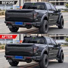 NINTE Rear Roof Spoiler Wing Fit for Ford F-150 2015-2020 Painted Gloss Black One Piece R Style Without Logo