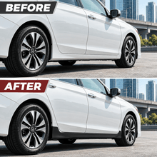 NINTE Side Rocker Panel Extension Kit Fit for Honda Accord 4-Door Sedan 2013-2017 Black PP Plastic MOD Style Without Logo - NINTE