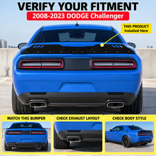 NINTE Rear Trunk Wickerbill Spoiler Wing Fit for DODGE Challenger 2008-2023 SRT Style