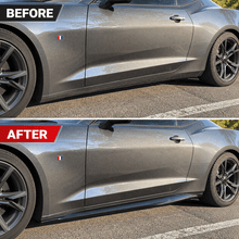 NINTE Side Rocker Panel Extension Kit Fit for Chevrolet Camaro RS SS LT LS 2016-2023 Black ZL1 Style 2-Piece Left and Right Set - NINTE