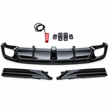 NINTE Rear Bumper Diffuser Kit Fit for Honda Accord 2023-2026 Gloss Black with LED Light - NINTE