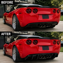 Load image into Gallery viewer, NINTE Rear Bumper Lip Splitter Kit Fit for Chevrolet Corvette C6 2005-2013 Painted Gloss Black ABS Plastic Without Logo