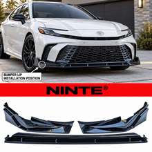 Load image into Gallery viewer, NINTE Front Bumper Lip Splitter Fit for Toyota Camry SE XSE LE XLE 2025-2026 Gloss Black - NINTE