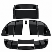 Load image into Gallery viewer, NINTE Rear Bumper Lip Splitter Kit Fit for Chevrolet Corvette C6 2005-2013 Painted Gloss Black ABS Plastic Without Logo