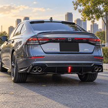 NINTE Rear Bumper Diffuser Kit Fit for Honda Accord 2023-2026 Gloss Black with LED Light - NINTE
