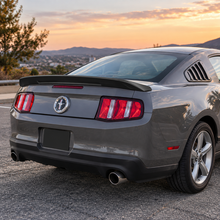 NINTE Rear Trunk Spoiler Wing Fit for Ford Mustang Shelby GT500 2010-2014 Primer Black ABS Plastic GT Style