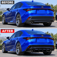 NINTE Rear Bumper Diffuser Fit for Lexus IS300 IS350 2021-2026 Gloss Black CTM Design V1 - NINTE