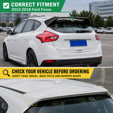 Load image into Gallery viewer, NINTE Rear Roof Spoiler Wing Fit for Ford Focus Hatchback 2013-2018 Painted Carbon Fiber Look One Piece RS Style