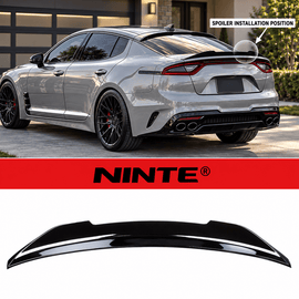NINTE Rear Trunk Spoiler Wing Fit for Kia Stinger 2018-2023 Painted Gloss Black One Piece Highkick Duckbill Style - NINTE