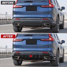 NINTE Rear Bumper Diffuser Lip Spoiler Kit Fit for Honda CR-V CRV 2023-2026 Gloss Black LED - NINTE