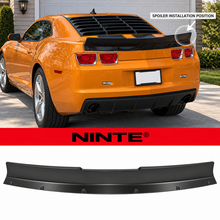 NINTE Rear Trunk Spoiler Wing Fit for Chevrolet Camaro 2010-2013 Unpainted Black ABS Plastic One Piece Duckbill Style