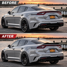 NINTE Rear Trunk Spoiler Wing Fit for Kia Stinger 2018-2023 Painted Gloss Black One Piece Highkick Duckbill Style
