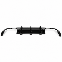 Load image into Gallery viewer, NINTE Rear Bumper Diffuser Fit for Mercedes-Benz W204 C250 C300 C350 C63 AMG 2012-2014 Painted Gloss Black One Piece Big Shark Fin Sport Style