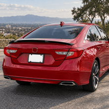 NINTE Rear Trunk Lip Spoiler Wing Fit for Honda Accord 2018-2022 Painted Gloss Black One Piece Highkick Duckbill Style Without Logo - NINTE