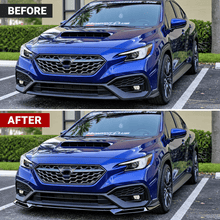NINTE Front Bumper Lip Splitter Fit for Subaru WRX 2022-2026 Gloss Black ST Style - NINTE