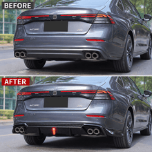 NINTE Rear Bumper Diffuser Kit Fit for Honda Accord 2023-2026 Gloss Black with LED Light - NINTE