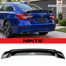 NINTE Rear Trunk Spoiler Wing Fit for Honda Accord 2018-2022 Painted Gloss Black One Piece R Style Duckbill