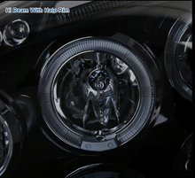 Laden Sie das Bild in den Galerie-Viewer, Glossy Black For VW 06-08 Golf Mk5 Jetta Tinted LED Halo Projector Headlights - NINTE