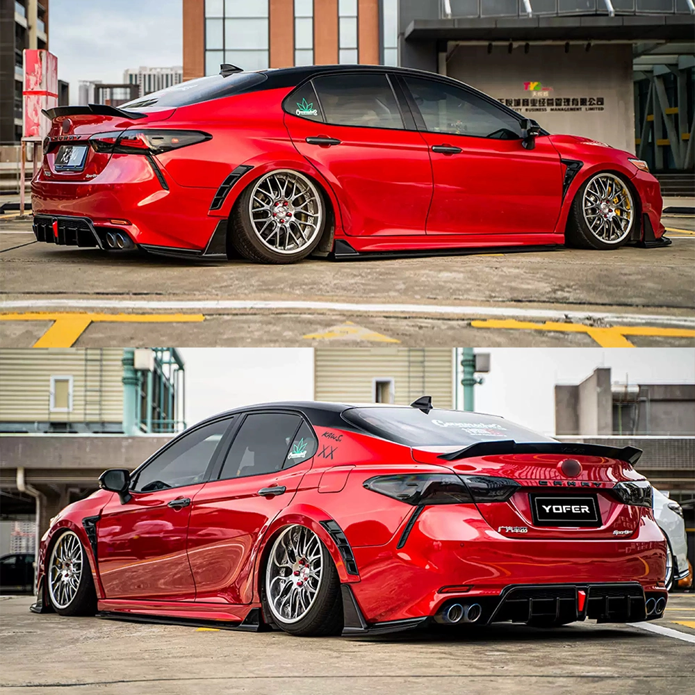 NINTE Yofer V2 Rear Diffuser+Corner Extension For 2018 - 24 Toyota Camry SE XSE - NINTE