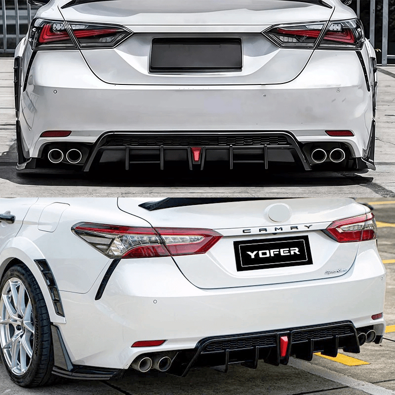 NINTE Yofer V2 Rear Diffuser+Corner Extension For 2018 - 24 Toyota Camry SE XSE - NINTE