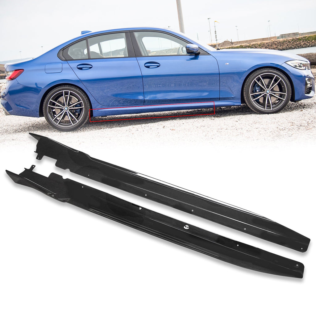 NINTE Side Skirts For BMW G20 G28 3-Series M Sport 2019-2022 3D Racing Style 