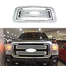 Load image into Gallery viewer, NINTE For 2011-2016 Ford F-250 F-350 F-450 F-550 ABS Painted Grille overlay Grille Cover NOT REPLACEMENT 8 Pcs Chrome